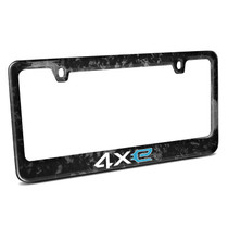 Jeep 4xe Printed Real Black Forged Carbon Fiber License Plate Frame