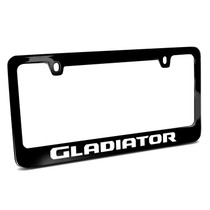 Jeep Gladiator UV-LED Printed American-Made Black Metal License Plate Frame