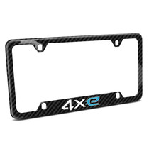 Jeep 4xe Printed Black Real Carbon Fiber License Plate Frame