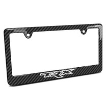 RAM 1500 TRX Black Carbon Fiber Look ABS Plastic License Plate Frame