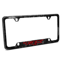 RAM 1500 TRX in Red Printed Real Black Forged Carbon Fiber 50 States License Plate Frame