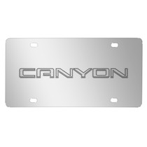 GMC Canyon 3D Nameplate Mirror Chrome Stainless Steel License Plate