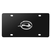 Chevrolet Impala 3D Chrome Logo Black Stainless Steel License Plate