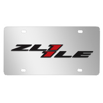 Chevrolet 2016 Camaro ZL1-1LE Logo Mirror Chrome Metal License Plate