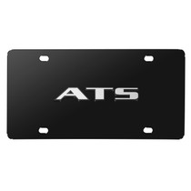 Cadillac ATS 3D Logo Nameplate Black Stainless Steel License Plate