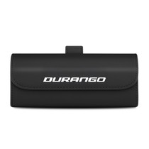 Dodge Durango Black Leather Sunglass Case Car Sun Visor Mount Clip