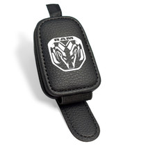 RAM 2019 up Rectangle Black Leather Magnetic Sunglass Holder Car Sun Visor Mount Clip