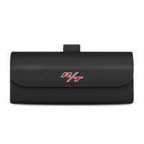 Dodge R/T Black Leather Sunglass Case Car Sun Visor Mount Clip