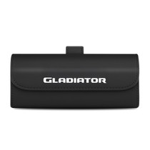 Jeep Gladiator Black Leather Sunglass Case Car Sun Visor Mount Clip