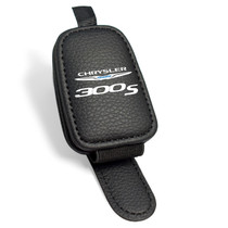 Chrysler 300S Rectangle Black Leather Magnetic Sunglass Holder Car Sun Visor Mount Clip