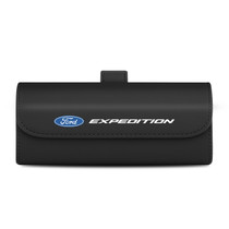 Ford Expedition Black Leather Sunglass Case Car Sun Visor Mount Clip