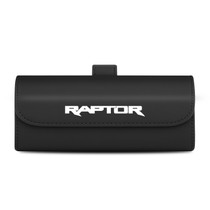 Ford F-150 Raptor Black Leather Sunglass Case Car Sun Visor Mount Clip