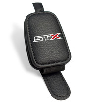 Ford F-150 STX 4x4 Rectangle Black Leather Magnetic Sunglass Holder Car Sun Visor Mount Clip