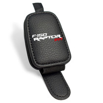 Ford F-150 Raptor SVT Rectangle Black Leather Magnetic Sunglass Holder Car Sun Visor Mount Clip