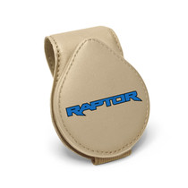 Ford F-150 Raptor in Blue Beige Leather Magnetic Sunglass Holder Car Sun Visor Mount Clip