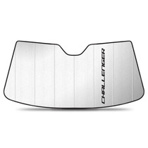 Dodge Challenger with Sensor 2015 to 2023 Custom Fit Silver Reflective Folding Auto Windshield Sun Shade