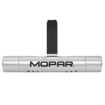 Mopar Silver Aluminum Car Vent Air Freshener Clip with adjustable window and 10 Refill Sticks