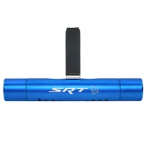 Dodge SRT Hellcat Blue Aluminum Car Vent Air Freshener Clip with adjustable window and 10 Refill Sticks