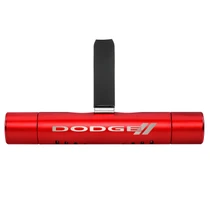 Dodge Red Aluminum Car Vent Air Freshener Clip with adjustable window and 10 Refill Sticks