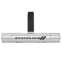 Dodge Silver Aluminum Car Vent Air Freshener Clip with adjustable window and 10 Refill Sticks