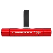 Dodge Charger R/T Red Aluminum Car Vent Air Freshener Clip with adjustable window and 10 Refill Sticks