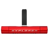 Ford Explorer Red Aluminum Car Vent Air Freshener Clip with adjustable window and 10 Refill Sticks