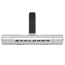 Ford Expedition Silver Aluminum Car Vent Air Freshener Clip with adjustable window and 10 Refill Sticks