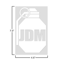 Grenade Horizontal JDM Text 7.0 X 4.6 Inch Vinyl Graphic Car Sticker Decal
