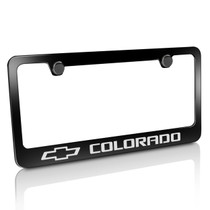 Chevrolet Colorado Black Metal License Plate Frame