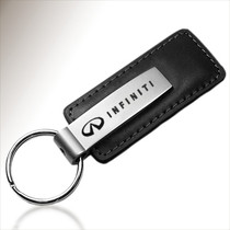 Infiniti Black Leather Keychain