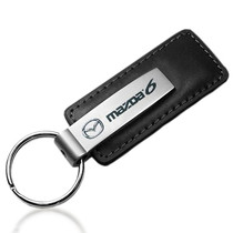 Mazda 6 Black Leather Key Chain