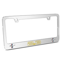 Ford Mustang 2.3L EcoBoost Dual Logo Mirror Chrome Metal License