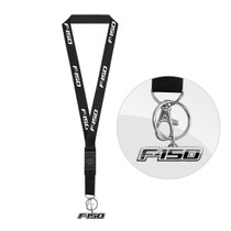 Ford F-150 Black Lanyard with Key Charm