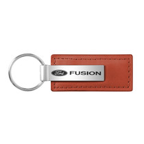 Ford Fusion Brown Leather Key Chain