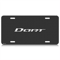 Dodge Drat Carbon Fiber Look Graphic Aluminum License Plate