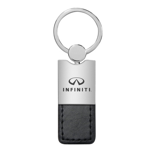 Infiniti Duo Black Leather Key Chain