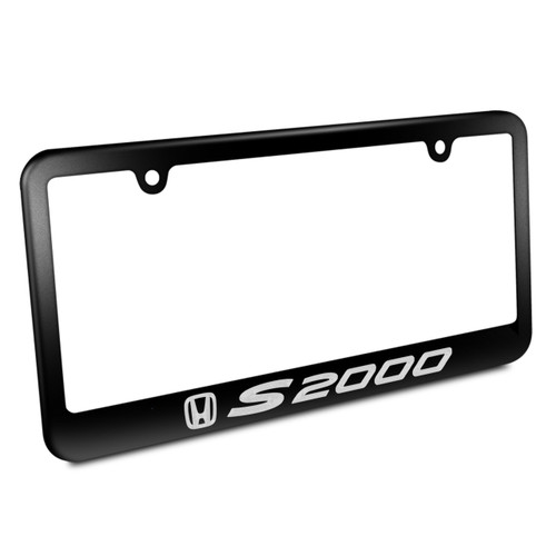 Honda S2000 Matte Black Metal License Plate Frame