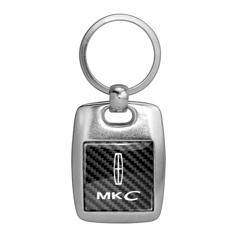Lincoln MKC Carbon Fiber Backing Brush Metal Key Chain