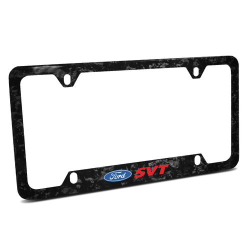 Ford SVT Real Black Forged Composite Carbon Fiber 50 States License Plate Frame