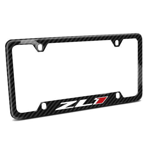 Chevrolet Camaro ZL1 Real Black Carbon Fiber 50 States License Plate Frame