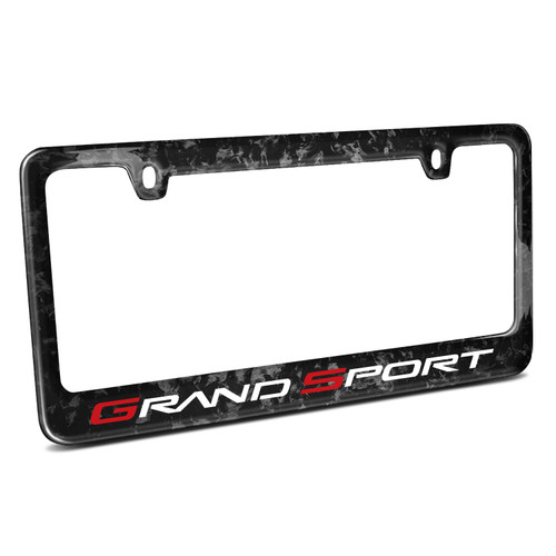 Chevrolet Corvette C6 Grand-Sport Real Black Forged Carbon Fiber License Frame