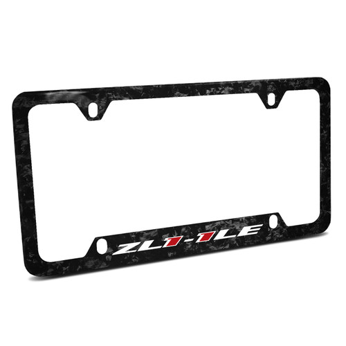 Chevrolet Camaro ZL1-1LE Real Black Forged Carbon Fiber 50 States License Frame