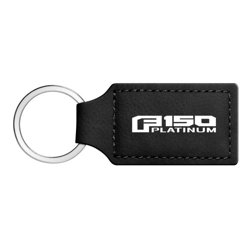 Ford F150 Platinum Rectangular Black Leatherette Key Chain