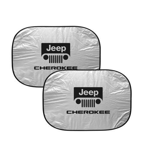 Jeep Cherokee Dual Panels 2-28" W x 24" L Easy Folding Windshield Sun Shade