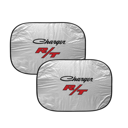 Dodge Charger R/T Classic Logo Dual Panel 28" x 24" Folding Windshield Sun Shade