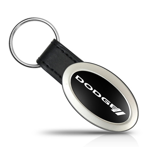 Dodge New Logo Oval Style Metal Key Chain Key Fob