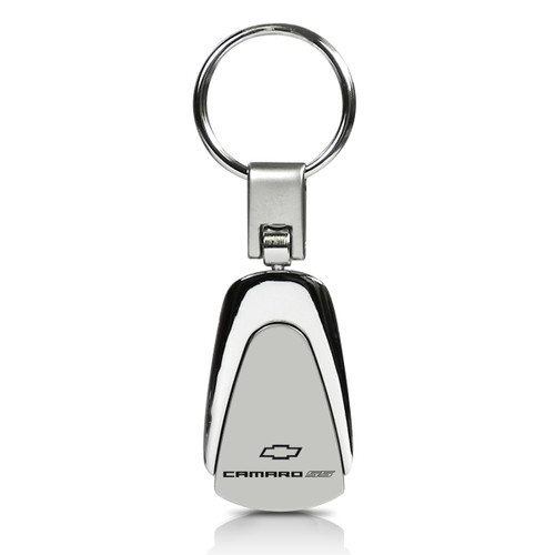 Chevrolet Camaro SS Silver Tear Drop Key Chain