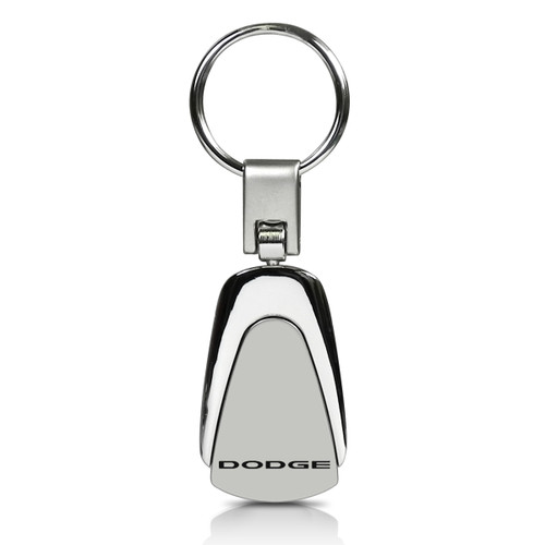 Dodge Chrome Metal Tear Drop Auto Key Chain