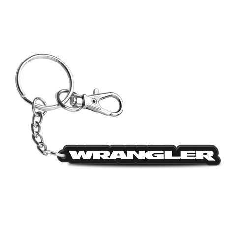 Jeep Wrangler Custom Laser Cut with UV Full-Color Print Acrylic Charm Key Chain