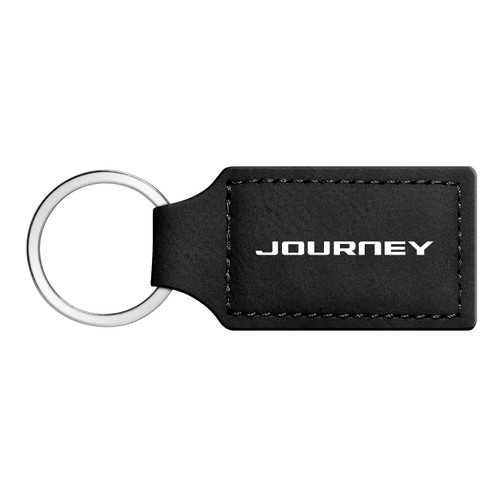 Dodge Journey Rectangular Black Leatherette Key Chain